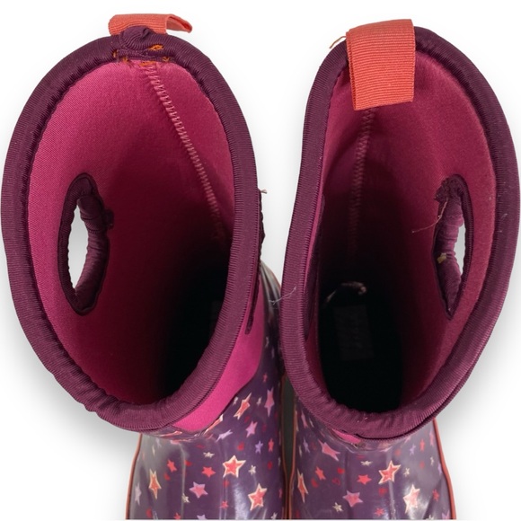 Storm by Cougar Snowbound Kids Boots Purple & Pink Star Design Girl’s Size 12 - Picture 7 of 10